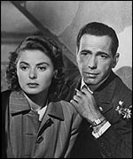 Ingrid Bergman and Humphrey Bogart