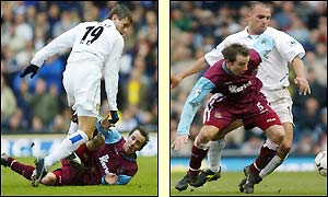 Bowyer has his chances scuppered by Eirik Bakke and then Raul Bravo, on loan from Real Madrid