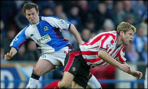 David Thompson was on target for Blackburn as they beat Saints 1-0