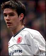 Middlesbrough defender Chris Riggott