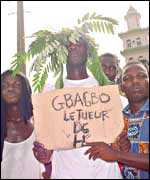 Mourners at Kamara's funeral - picture by Kate Davenport