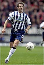 Andy Johson in action for West Brom