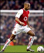Thierry Henry in action for Arsenal