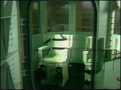 Photo of the gas chamber in San Quentin jail