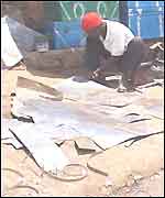 Metalworker in Kibera
