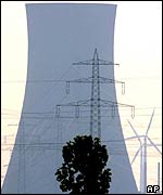 Cooling tower and wind turbines AP