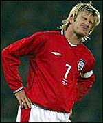 England captain David Beckham