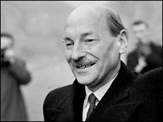 Clement Attlee on the eve of Labour's victory