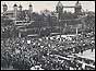 Miners with Tower Bridge and Tower of London in background