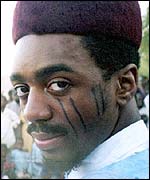 Mark, from London, wearing Kanuri clothes