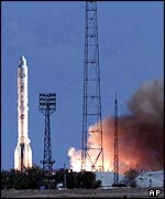 Russian space rocket AP