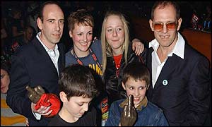 The surviving members of The Clash and their children