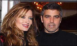 George Clooney and Natasha McElhone