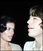 At wedding to Mick Jagger in 1971