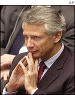 French Foreign Minister Dominique de Villepin
