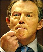 Tony Blair delivering Glasgow speech