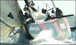 Alinghi come from behind to win race two