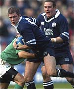 Andy Craig in possession for Scotland
