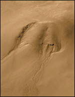 Evidence of recent running water?