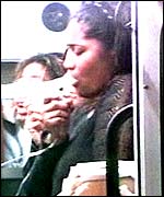 A clubber is treated in an ambulance