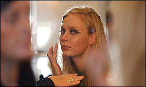 Backstage at London Fashion Week