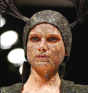 A creation by designer Boudicca during the autumn/winter 2003 catwalk show