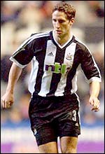 Newcastle defender Robbie Elliott