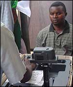 Man having his photo taken