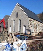Building work at chapel