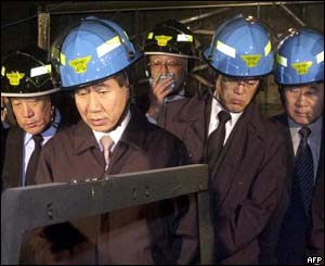 Mr Roh visits the scene