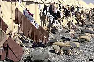 Washing hanging out to dry 