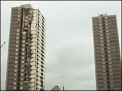 Ronan Point after the explosion