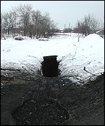 A mine entrance