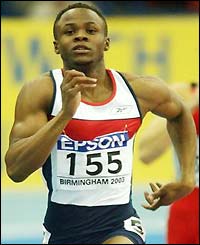 Daniel Caines in the 400m