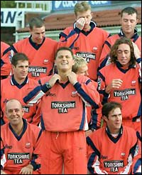 Gough and his Yorkshire team-mates