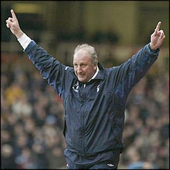 Nottingham Forest manager Paul Hart celebrates a goal