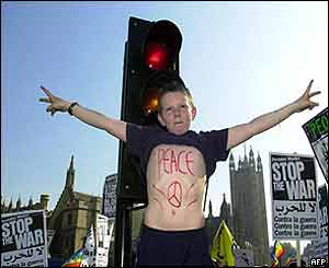 London protest earlier this week