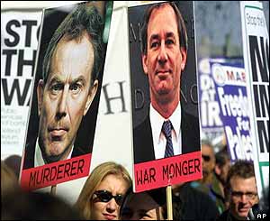 Poster of PM and Defence Secretary