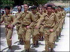 Members of the Islamic Jihad training in Lebanon, 1991