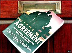 A copy of the Good Friday Agreement