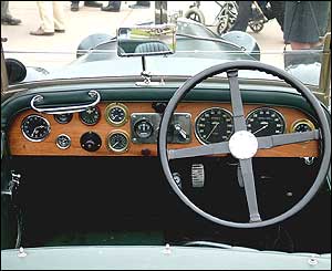 The dashboard of a Lea Francis