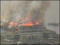 West Pier fire