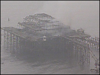 The burnt-out pier