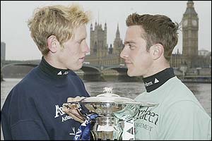 Oxford's David Livingston and brother James, representing Cambridge, will be the first brothers for 103 years to compete against each other in the Boat Race 