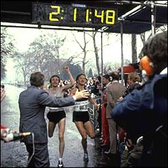 Dick Beardsley and Inge Simonsen