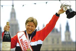 Paula Radcliffe in action last year