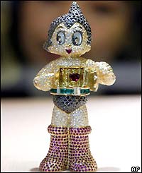 Doll of Astro Boy cartoon robot