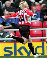 Sean Thornton scores for Sunderland