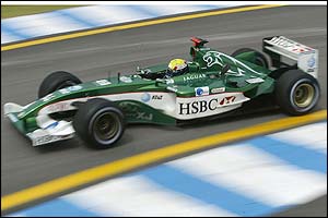 Australia's Mark Webber will start in third place on the grid at Interlagos 