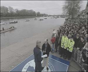 The reserve crew race - Goldie v Isis gets under way